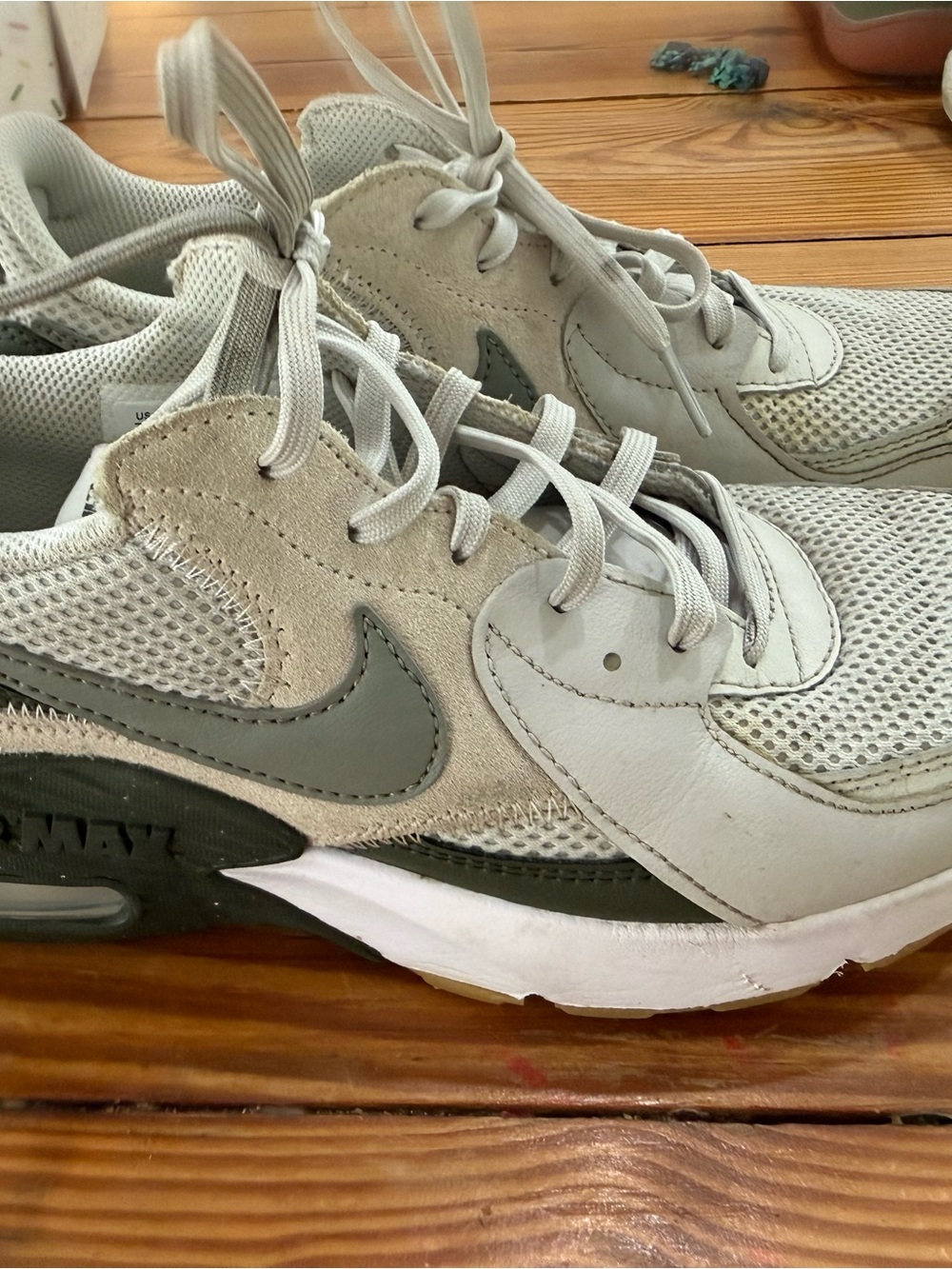 Nike Men’s Light Green and Olive Green Air Max Sneaker